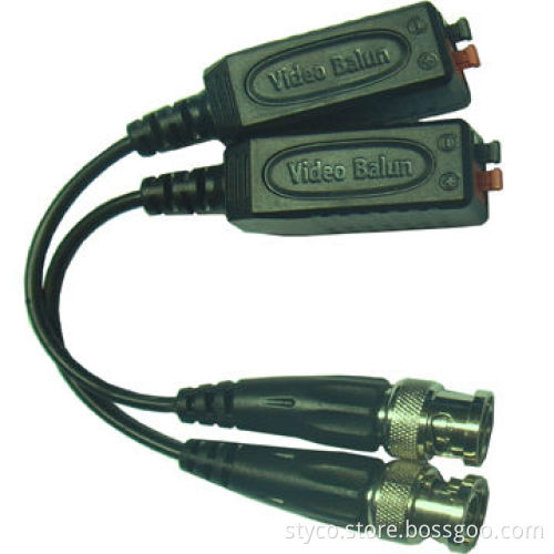 1 Channel Passive Video Balun with Transceiver, Male BNC Port and Press-fit Terminal Blocks